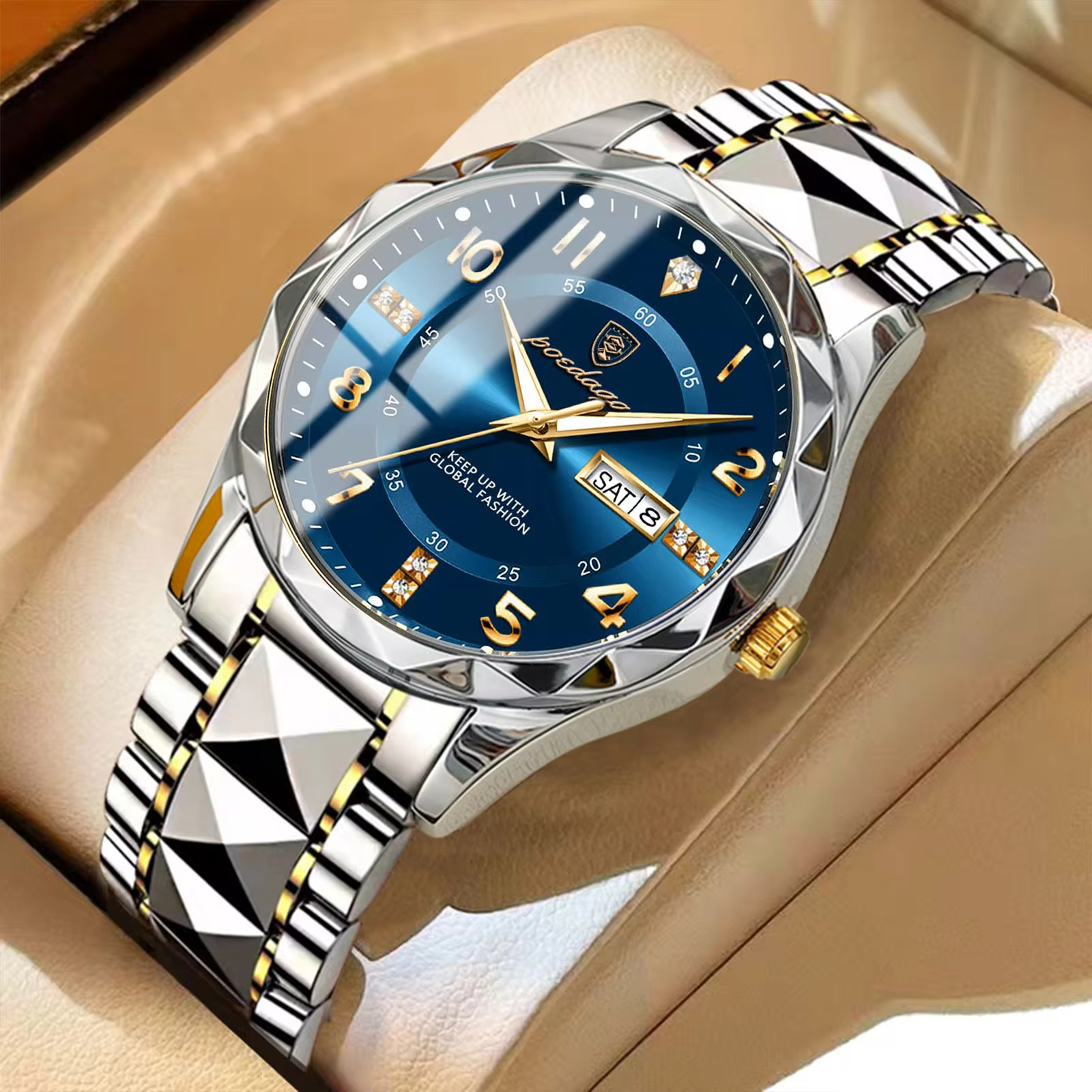 Read more about the article Men waterproof Quartz Stainless Steel Watch